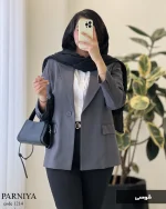 مدل پرنیا جنس کرپ بزایاق کد 1214 - تصویر 5
