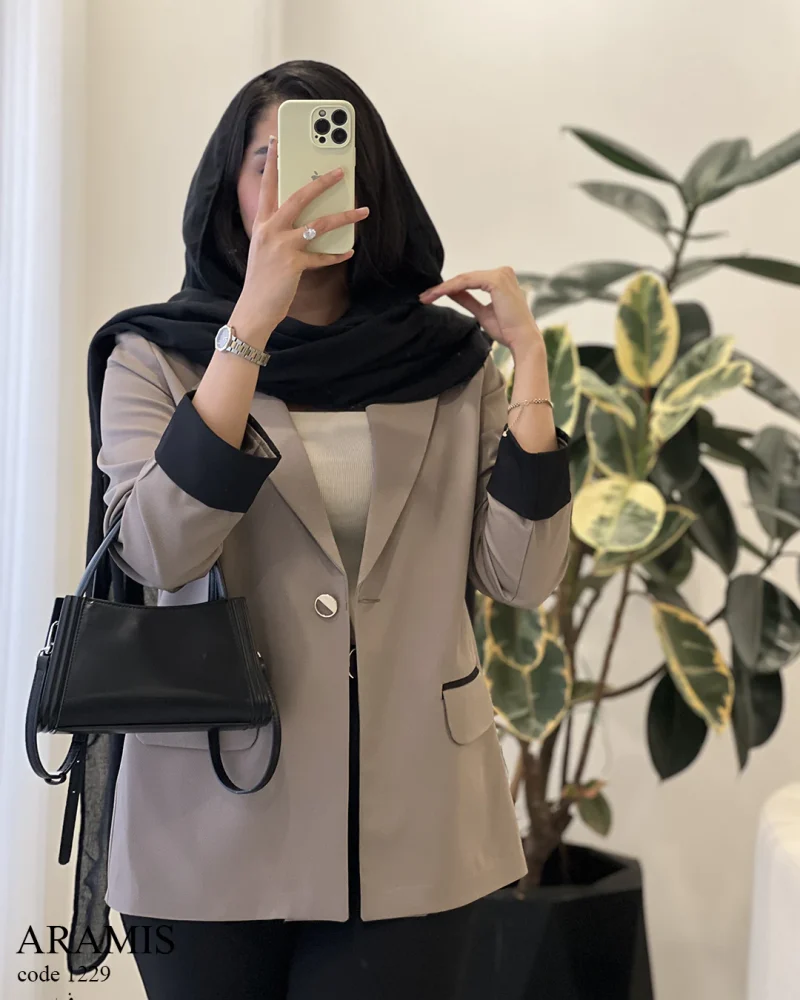 کت آرامیس جنس کرپ جودون کد 1229 - تصویر 2