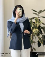 مدل پرنیا جنس کرپ بزایاق کد 1214 - تصویر 4