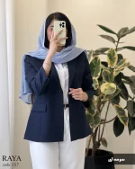 کت مدل رایا  جنس مازراتی کد 1217 - تصویر 8
