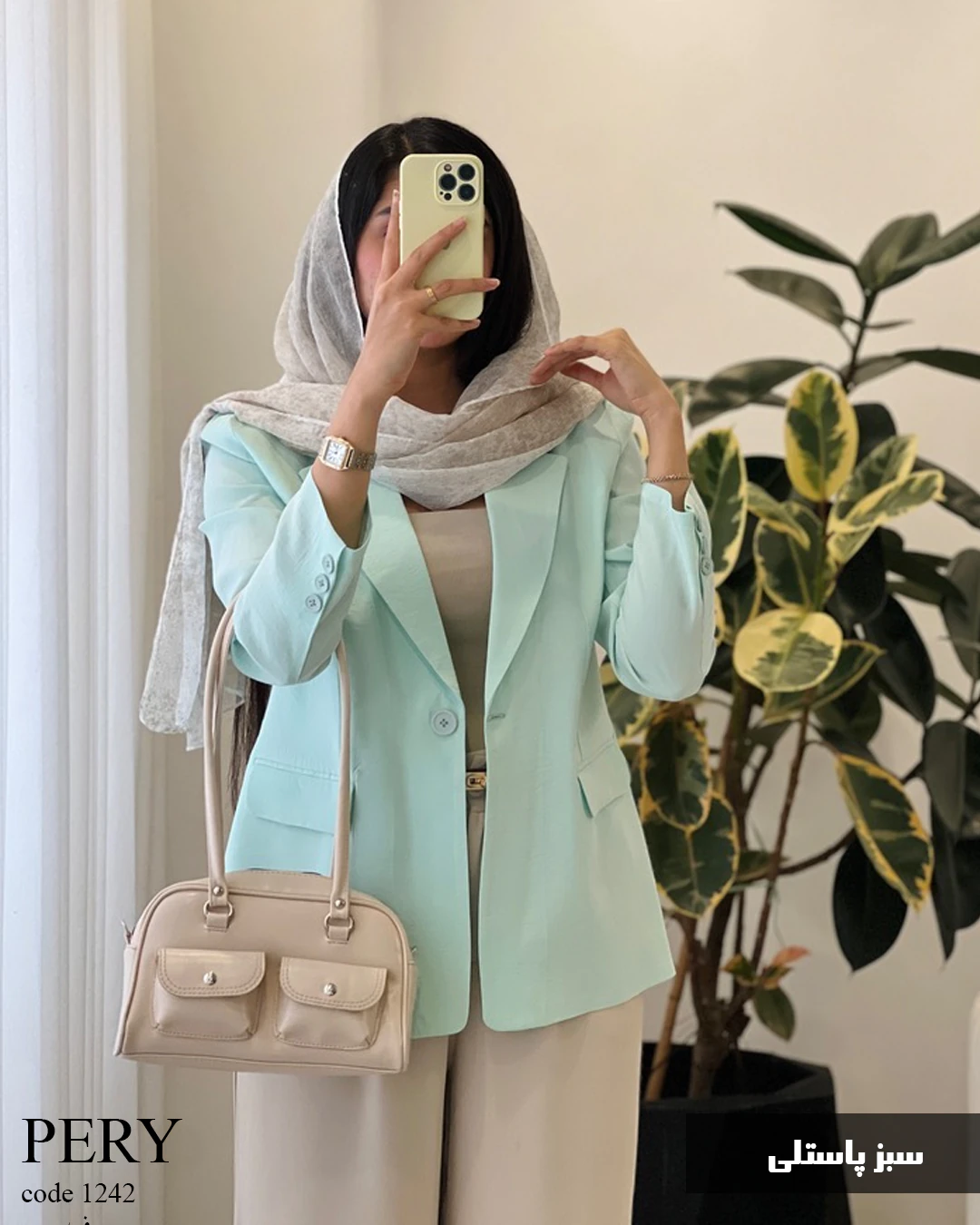 141564156 کت مدل پِری جنس پِری گرم بالا ترک کد 1242 - تصویر 1