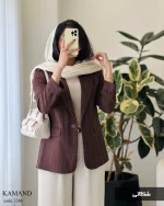 کت کمند جنس لینن کتیبه کد 1246 - تصویر 3