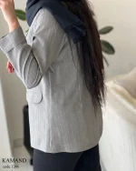 کت کمند جنس لینن کتیبه کد 1246 - تصویر 8