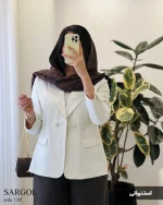 کت مدل سارگل جنس کرپ سان گرم بالا ترک کد 1241