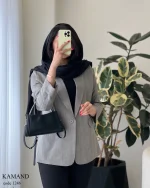 کت کمند جنس لینن کتیبه کد 1246 - تصویر 7