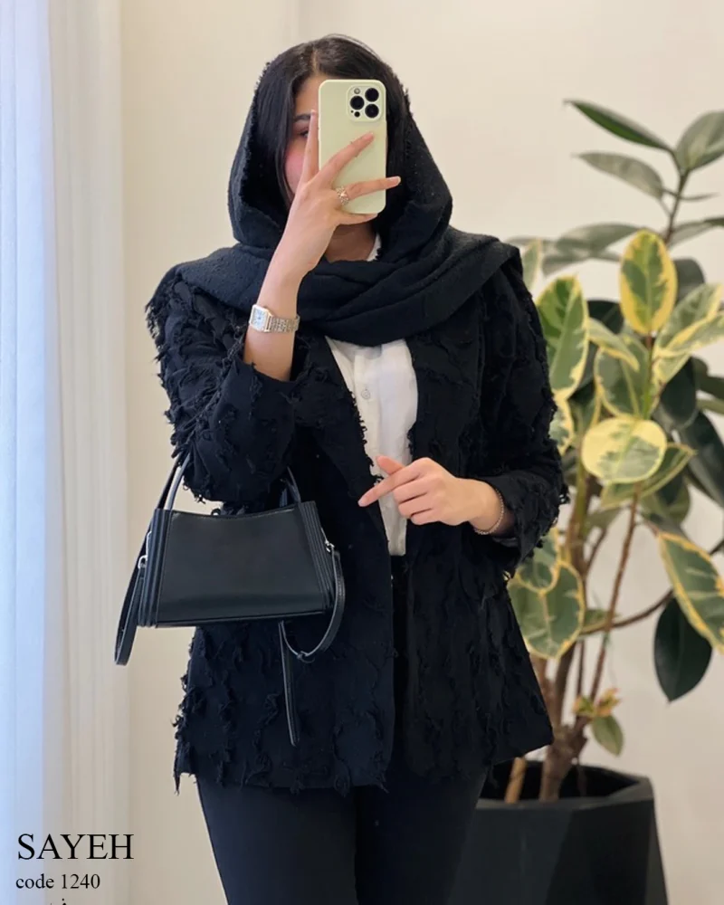 کت سایه جنس لینن ریش درجه یک کد 1240 - تصویر 2
