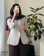کت آنا جنس کرپ بزایاق کد 1245 - تصویر 17