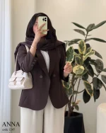 کت آنا جنس کرپ بزایاق کد 1245 - تصویر 12