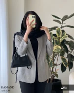 کت کمند جنس لینن کتیبه کد 1246 - تصویر 5
