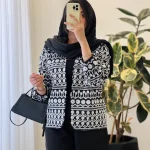 مدل ابریشم جنس لینن اپلیکه کد 1244