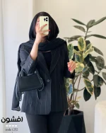 کت افشون جنس لینن کتیبه کد 1252 - تصویر 2
