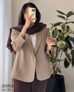کت آنا جنس کرپ بزایاق کد 1245 - تصویر 16