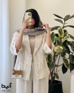 مدل آنیدا جنس لینن ریش کد 1249 - تصویر 8