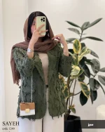 کت سایه جنس لینن ریش درجه یک کد 1240 - تصویر 3