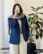کت افشون جنس لینن کتیبه کد 1252 - تصویر 4