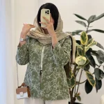 مدل ارکیده لینن ترک سوزن دوزی کد 1239