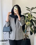 کت افشون جنس لینن کتیبه کد 1252 - تصویر 10