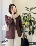 کت افشون جنس لینن کتیبه کد 1252 - تصویر 8