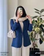 کت کمند جنس لینن کتیبه کد 1246 - تصویر 2