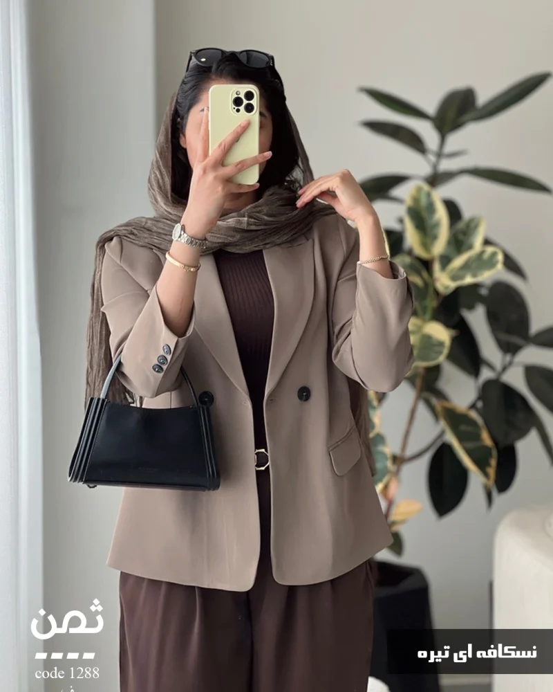 کت ثمن جنس کرپ کارتین ترک کد 1288 - تصویر 4