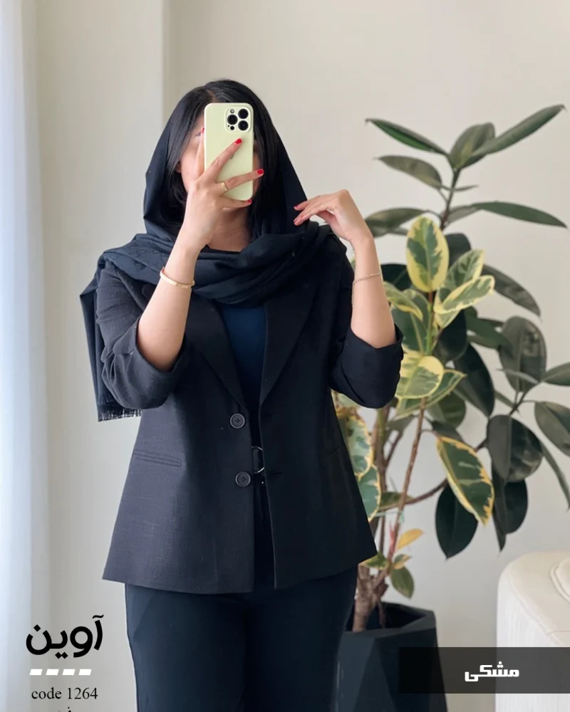 کت مدل آوین جنس لینن اسلپ ترک کد 1264 - تصویر 9