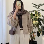 مدل گلاره جنس لینن مودال ترک کد 1278