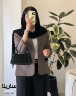 کت مدل سارینا کرپ بزایاق کد 1286 - تصویر 7