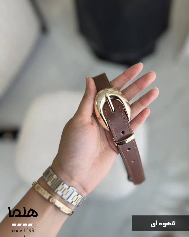 کمربند هلما چرم دور دوخت کد 1293 - تصویر 5