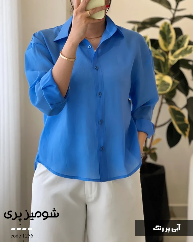شومیز پری جنس پری شیشه ای کد 1256 - تصویر 11