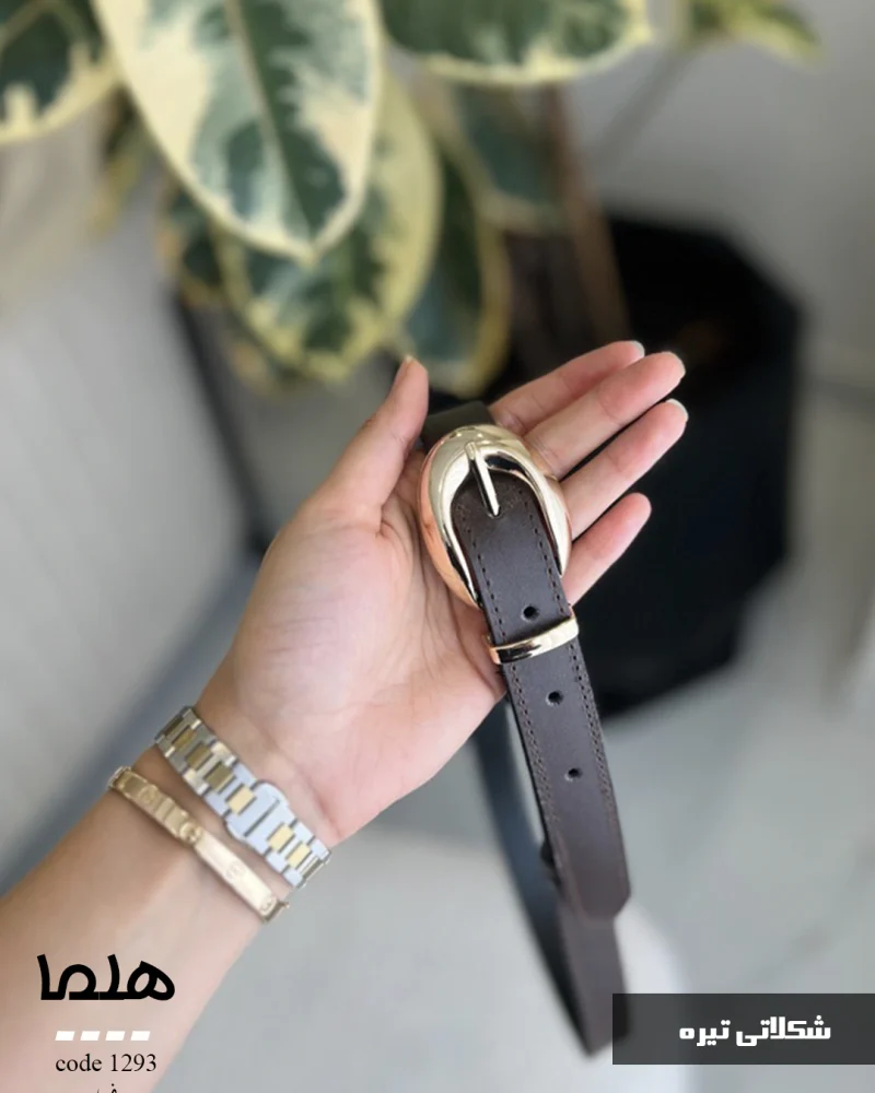 کمربند هلما چرم دور دوخت کد 1293 - تصویر 4