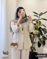 کت زیبا جنس لینن شانتون کد 1254 - تصویر 4