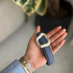 کمربند ماه چرم دور دوخت تک رنگ کد 1290