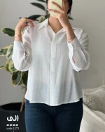 شومیز الی جنس پری شیشه ای ابریشم کد 1273 - تصویر 13