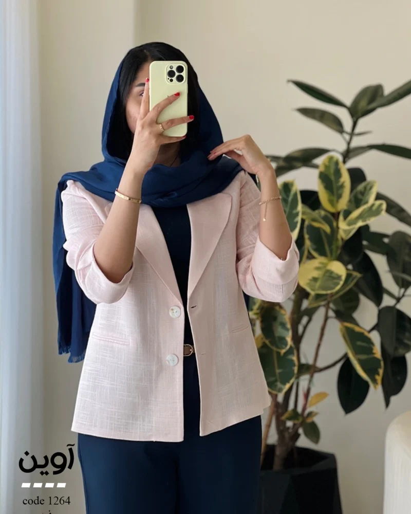 کت مدل آوین جنس لینن اسلپ ترک کد 1264 - تصویر 4