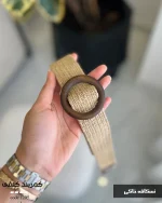 کمربند کنفی ۴ سانت سگک چوبی کد 1295 - تصویر 6