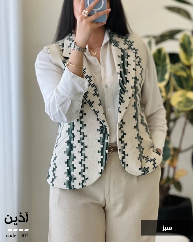 مدل آذین جنس لینن هندی کنفی کد 1305 - تصویر 3