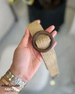 کمربند کنفی ۴ سانت سگک چوبی کد 1295