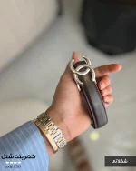 کمربند شنل چرم دور دوخت کار وارداتی کد 1283 - تصویر 2