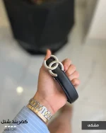 کمربند شنل چرم دور دوخت کار وارداتی کد 1283 - تصویر 3