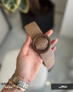 کمربند کنفی ۴ سانت سگک چوبی کد 1295 - تصویر 5