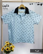 حراج تیشرت یقه دار سوپر پنبه مدل دلین کد 1291 - تصویر 6