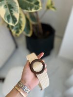 کمربند کنفی ۴ سانت سگک چوبی کد 1295 - تصویر 9