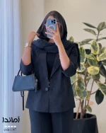 کت مدل آماندا جنس لینن زارا کد 1367 - تصویر 6