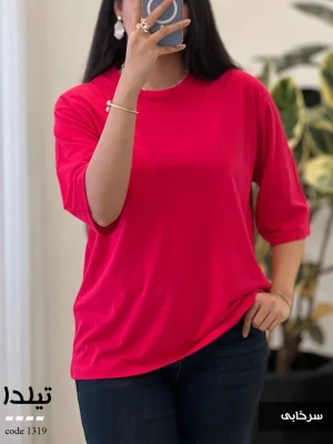 تیرشت دخترانه رنگ سرخابی