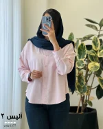 شومیز آلیس 2 جنس پری صابونی کد 1377 - تصویر 13