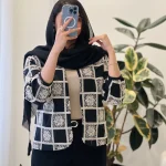 کت خورشید جنس پوپلین سوزن دوزی شده کد 1333