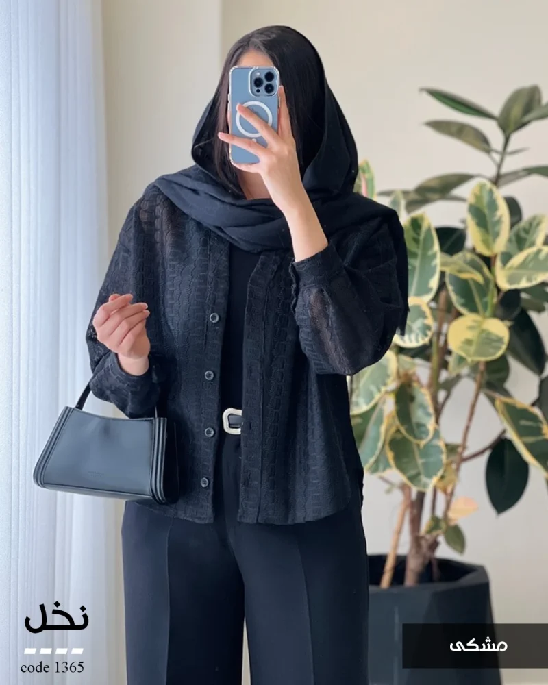 شومیز نخل جنس گیپور کد 1365 - تصویر 2