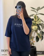 تیشرت طرح  HOPE پنبه باکسی کد 1345 - تصویر 9