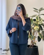 شومیز آلیس 2 جنس پری صابونی کد 1377 - تصویر 9