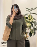 شومیز آلیس جنس کتون سیلک ترک کد 1321 - تصویر 3